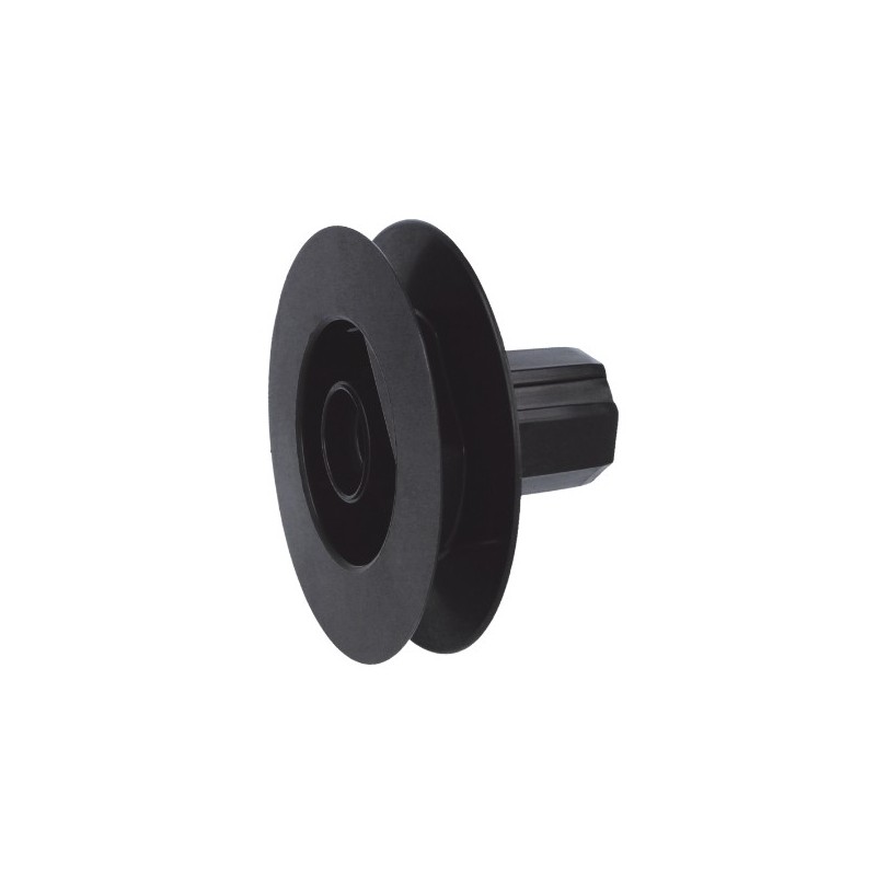 AMIG 29021  
 Polea de persiana para rodamiento  
 Ø120 mm  
 Nylon  
 Negro