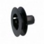 AMIG 29024  
 Polea de persiana con espiga  
 Ø140 mm  
 Nylon  
 Negro