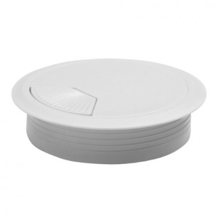 AMIG 29113  
 Tapón pasacables 140  
 Ø60 x 20 mm  
 Plástico  
 Blanco