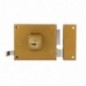 AMIG 29123  
 Cerradura sobreponer 72  
 100 x 85 mm  
 Acero  
 Esmaltado oro - Derecha