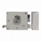 AMIG 29127  
 Cerradura sobreponer 73  
 100 x 85 mm  
 Acero  
 Cromado brillo - Derecha