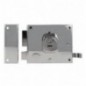 AMIG 29128  
 Cerradura sobreponer 73  
 100 x 85 mm  
 Acero  
 Cromado brillo - Izquierda