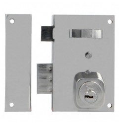 AMIG 29132  
 Cerradura sobreponer 75  
 67 x 112 mm  
 Acero  
 Esmaltado oro - Izquierda