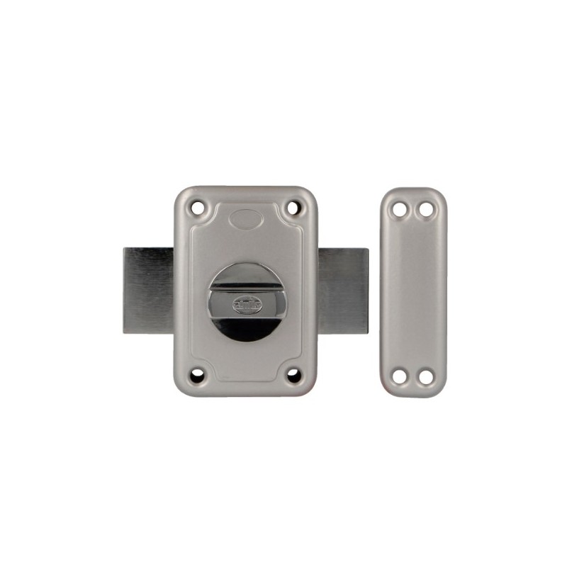 AMIG 29136  
 Pasador seguridad 80P  
 96 x 66 mm  
 Acero  
 Esmaltado plata