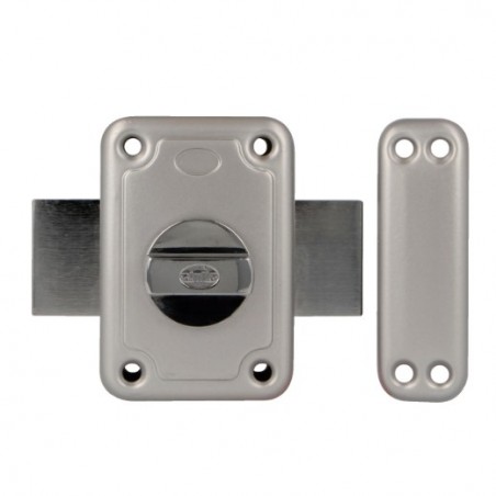 AMIG 29136  
 Pasador seguridad 80P  
 96 x 66 mm  
 Acero  
 Esmaltado plata
