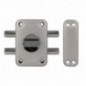 AMIG 29140  
 Cerradura sobreponer 82  
 96 x 66 mm  
 Acero  
 Esmaltado plata
