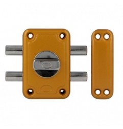 AMIG 29141  
 Pasador seguridad 82P  
 96 x 66 mm  
 Acero  
 Esmaltado oro