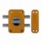 AMIG 29141  
 Pasador seguridad 82P  
 96 x 66 mm  
 Acero  
 Esmaltado oro