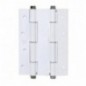 AMIG 2926  
 Bisagra doble acción 3035  
 180 x 133 x 4 mm  
 Aluminio  
 Blanco