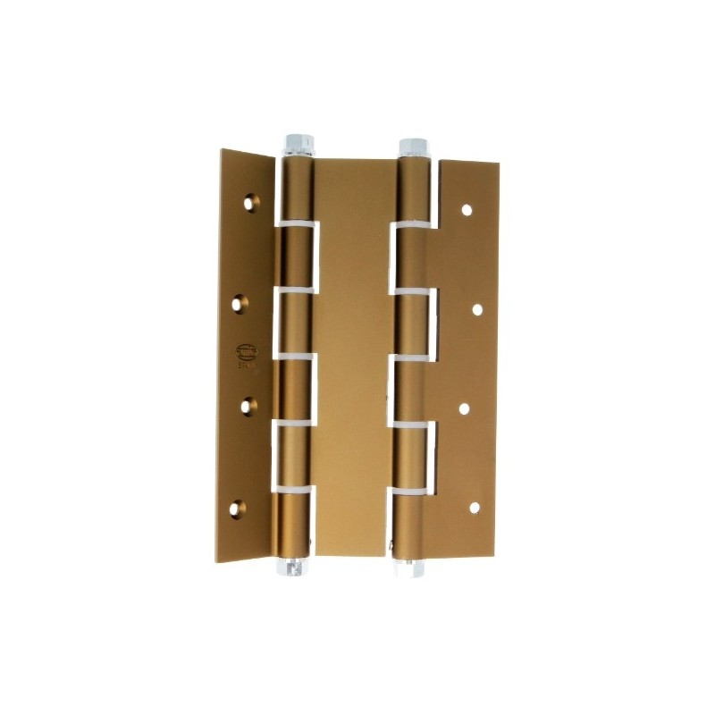 AMIG 2927  
 Bisagra doble acción 3035  
 180 x 133 x 4 mm  
 Aluminio  
 Bronceado
