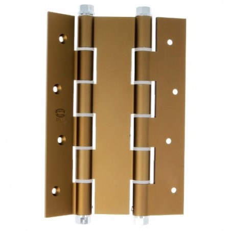 AMIG 2927  
 Bisagra doble acción 3035  
 180 x 133 x 4 mm  
 Aluminio  
 Bronceado