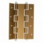 AMIG 2927  
 Bisagra doble acción 3035  
 180 x 133 x 4 mm  
 Aluminio  
 Bronceado