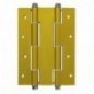 AMIG 2928  
 Bisagra doble acción 3035  
 180 x 133 x 4 mm  
 Aluminio  
 Oro