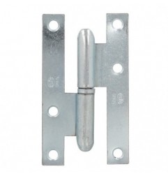 AMIG 295  
 Pernio 403  
 95 x 52 x 2 mm  
 Acero  
 Zincado - Derecha