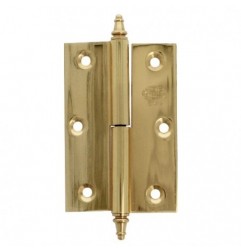 AMIG 3025  
 Bisagra 1007  
 100 x 70 x 3 mm  
 Latón  
 Pulido - Derecha