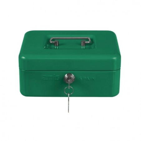 AMIG 3200  
 Caja de caudales 2153  
 200 x 160 x 90 mm  
 Acero  
 Verde