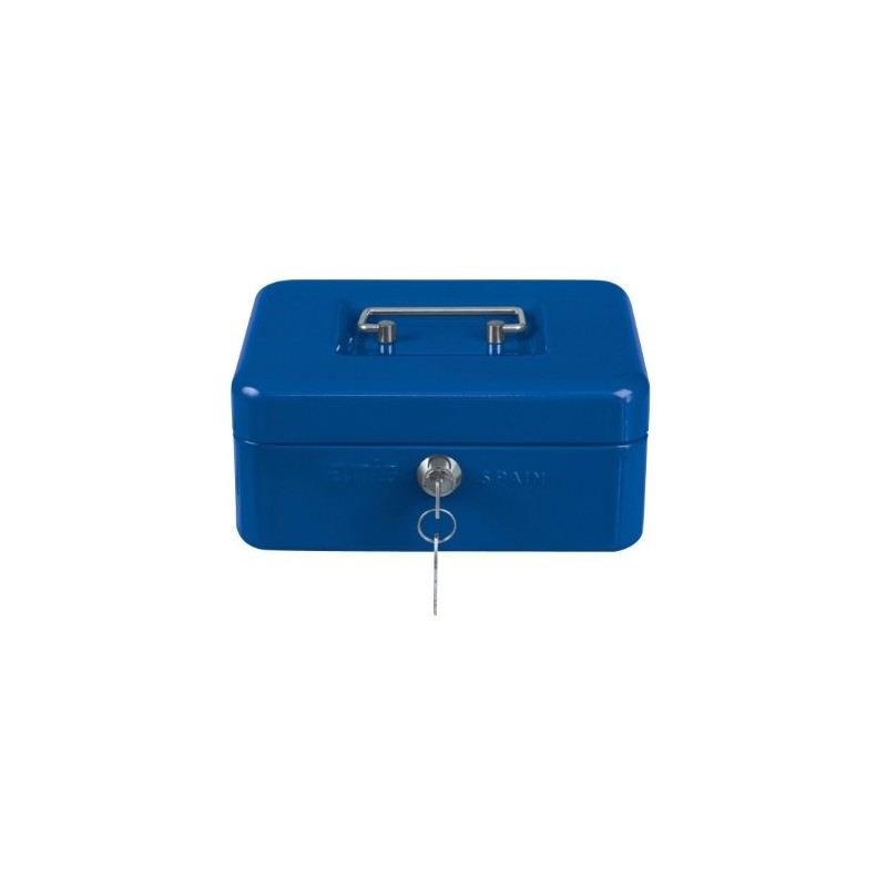 AMIG 3202  
 Caja de caudales 2153  
 200 x 160 x 90 mm  
 Acero  
 Azul