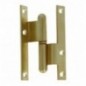 AMIG 324  
 Pernio escuadra 1  
 110 x 54 x 2 mm  
 Acero  
 Latonado barnizado - Izquierda