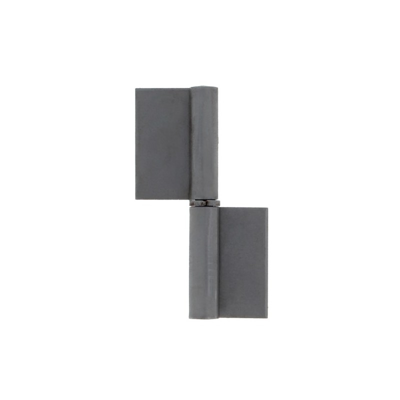 AMIG 327  
 Pernio de soldar 1  
 50 x 48 x 1,8 mm  
 Acero  
 Pulido - Derecha