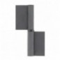 AMIG 329  
 Pernio de soldar 1  
 80 x 50 x 1,8 mm  
 Acero  
 Pulido - Derecha
