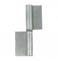 AMIG 330  
 Pernio de soldar 1  
 80 x 50 x 1,8 mm  
 Acero  
 Pulido - Izquierda