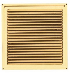 AMIG 3374  
 Rejilla ventilación 1  
 200 x 200 mm  
 Aluminio  
 Oro
