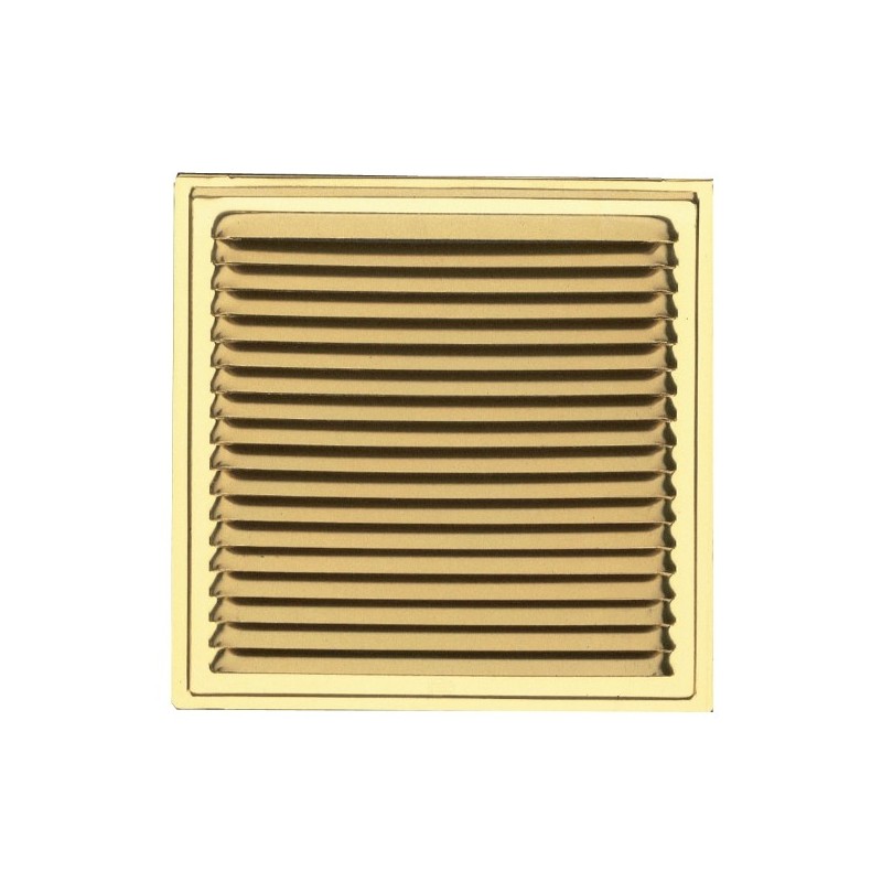 AMIG 3376  
 Rejilla ventilación autoblocante 2  
 165 x 165 mm  
 Aluminio  
 Oro