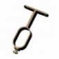 AMIG 3421  
 Soporte tubo armario 8  
 30 x 15 x 66 mm  
 Aluminio  
 Bronceado