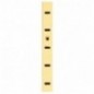 AMIG 3542  
 Cremallera 4100  
 1 m  
 Aluminio  
 Oro