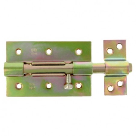 AMIG 3586  
 Pasador 454  
 85 x 67 mm  
 Acero  
 Latonado barnizado