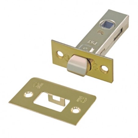 AMIG 369  
 Picaporte 6  
 45 mm  
 Acero  
 Latonado barnizado