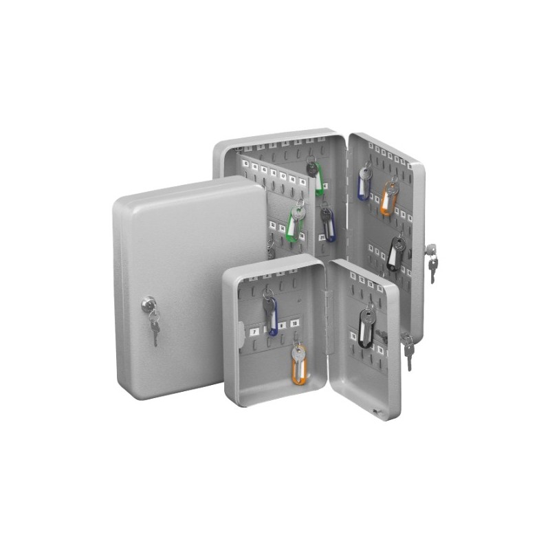 AMIG 3817  
 Porta-llaves 2171  
 200 x 160 x 70 mm  
 Acero  
 Gris