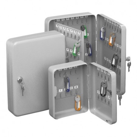 AMIG 3817  
 Porta-llaves 2171  
 200 x 160 x 70 mm  
 Acero  
 Gris