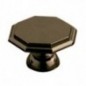 AMIG 3956  
 Pomo octogonal 62  
 Ø35 x 22 mm  
 Zamak  
 Niquelado negro