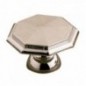 AMIG 3957  
 Pomo octogonal 62  
 Ø35 x 22 mm  
 Zamak  
 Cromado brillo