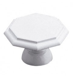 AMIG 3958  
 Pomo octogonal 62  
 Ø35 x 22 mm  
 Zamak  
 Blanco