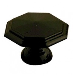 AMIG 3959  
 Pomo octogonal 62  
 Ø35 x 22 mm  
 Zamak  
 Negro