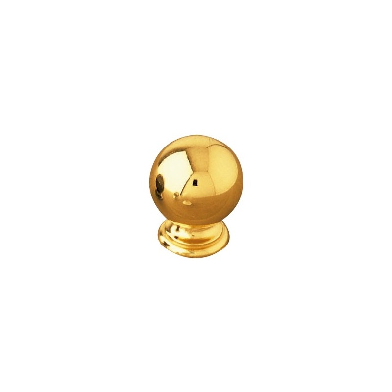 AMIG 3960  
 Pomo bola 60  
 Ø25 mm  
 Zamak  
 Oro