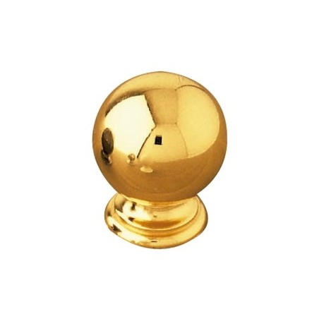 AMIG 3960  
 Pomo bola 60  
 Ø25 mm  
 Zamak  
 Oro