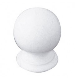 AMIG 3973  
 Pomo bola 60  
 Ø35 mm  
 Zamak  
 Blanco