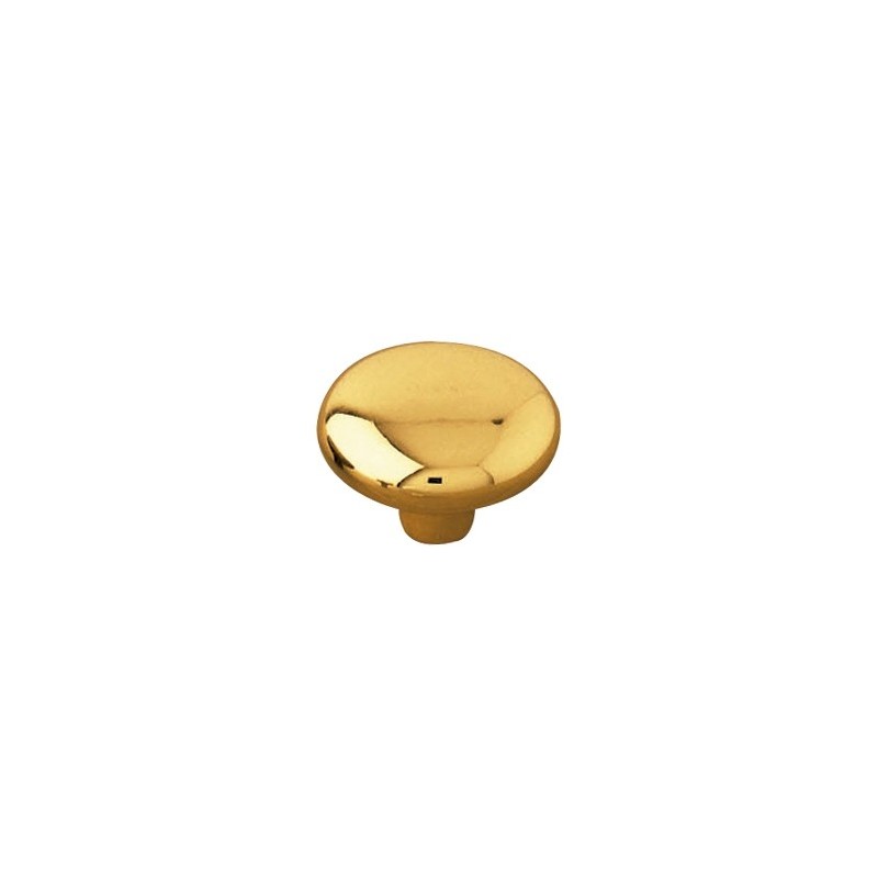 AMIG 3980  
 Pomo Japón 61  
 Ø35 x 25 mm  
 Zamak  
 Oro