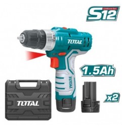 TOTAL 40000  
 Taladro atornillador a batería TDLI1232E  
 12 V