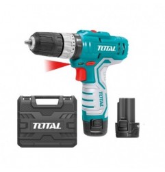 TOTAL 40001  
 Taladro percutor a batería TIDLI1232E  
 12 V