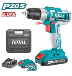 TOTAL 40002  
 Taladro atornillador a batería TDLI200215  
 20 V