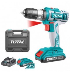 TOTAL 40003  
 Taladro percutor a batería TIDLI200215  
 20 V