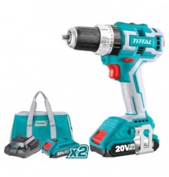 TOTAL 40004  
 Taladro percutor brushless a batería TIDLI20608  
 20 V