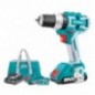 TOTAL 40004  
 Taladro percutor brushless a batería TIDLI20608  
 20 V