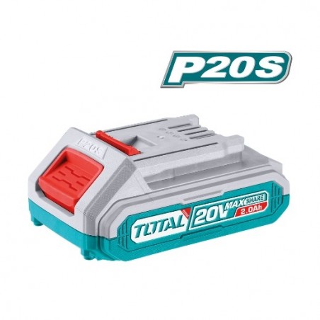 TOTAL 40006  
 Batería litio 2 Ah TFBLI2001  
 20 V - 2 Ah  
 Litio