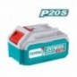 TOTAL 40007  
 Batería litio 4 Ah TFBLI2002  
 20 V - 4 Ah  
 Litio