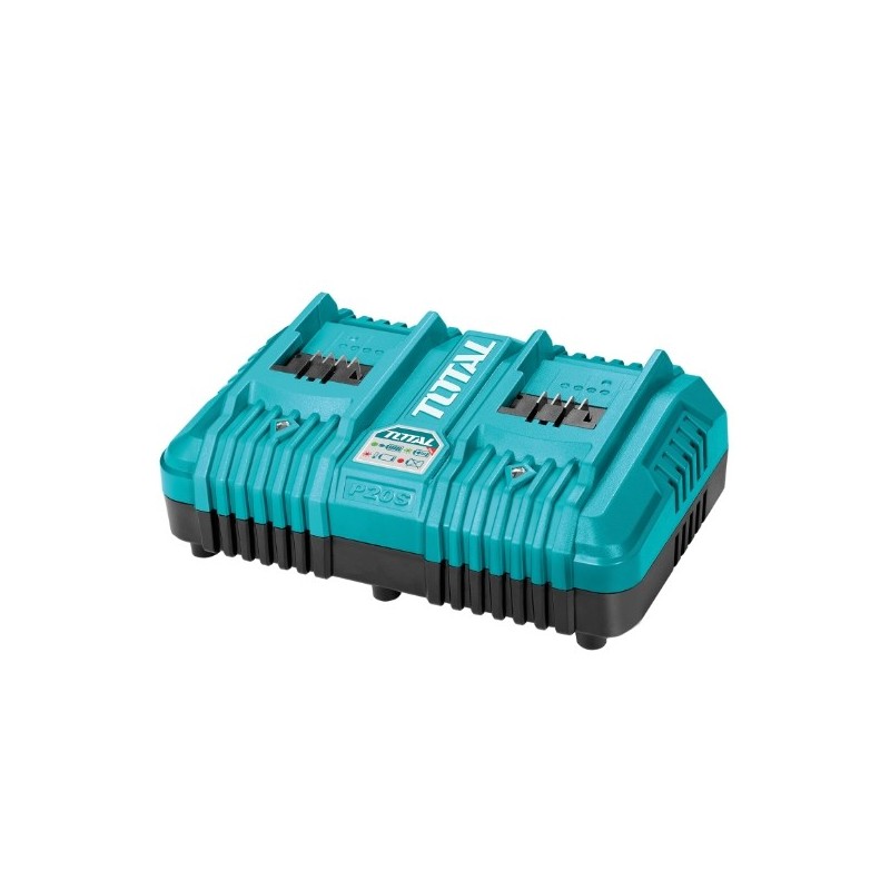 TOTAL 40011  
 Cargador rápido doble TCLI2034E  
 20 V